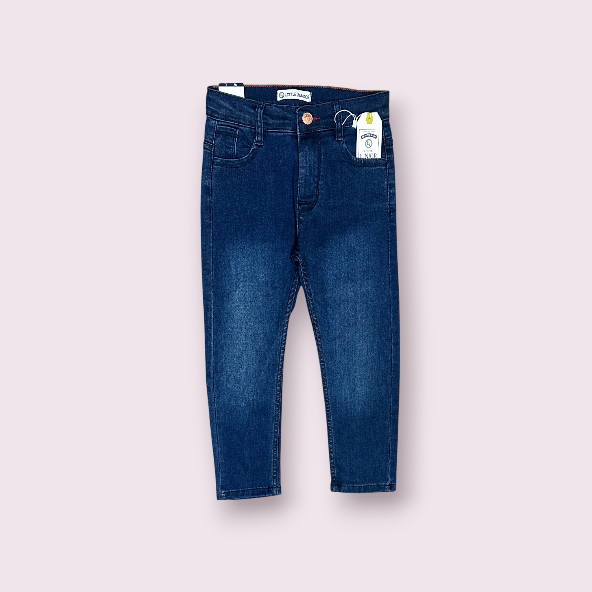 Boys Pant(00206)Clr-Blue-Fabric Denim Jeans