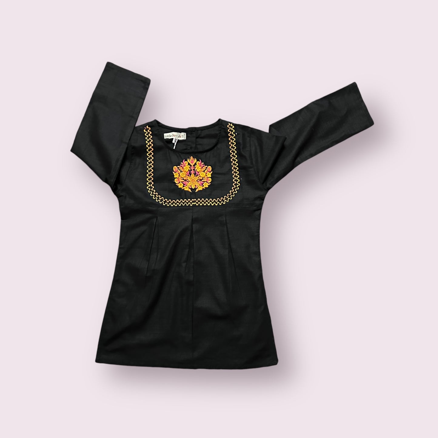 Girls Kurti (03521)Fabric Khaddar-Clr-Black