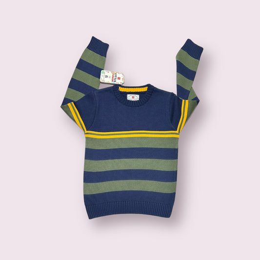 Boy Sweater (03370) Clr-Blue,Green And yellow