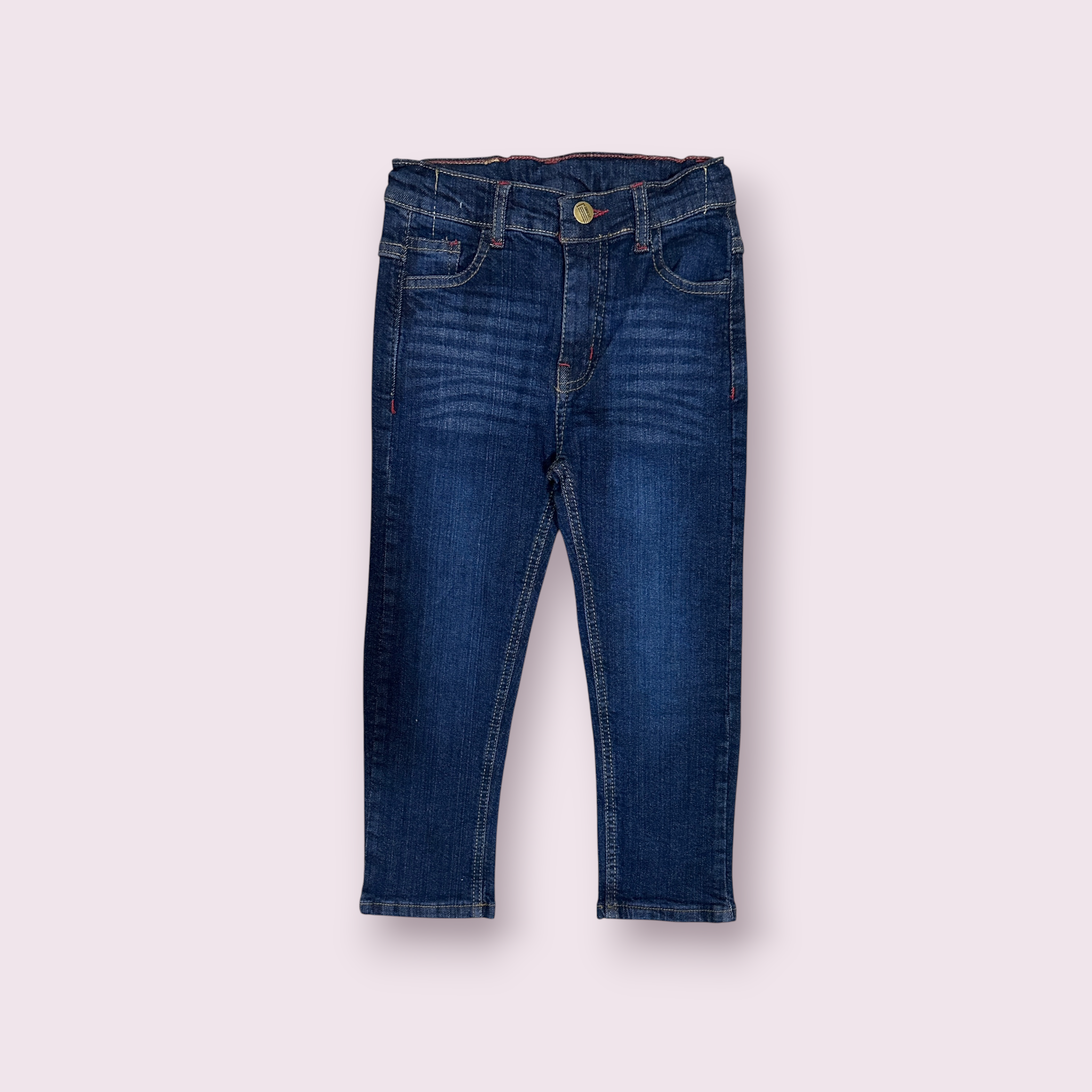 Boys Pant(0025)Clr-Navy Blue-Fabric Denim Jeans