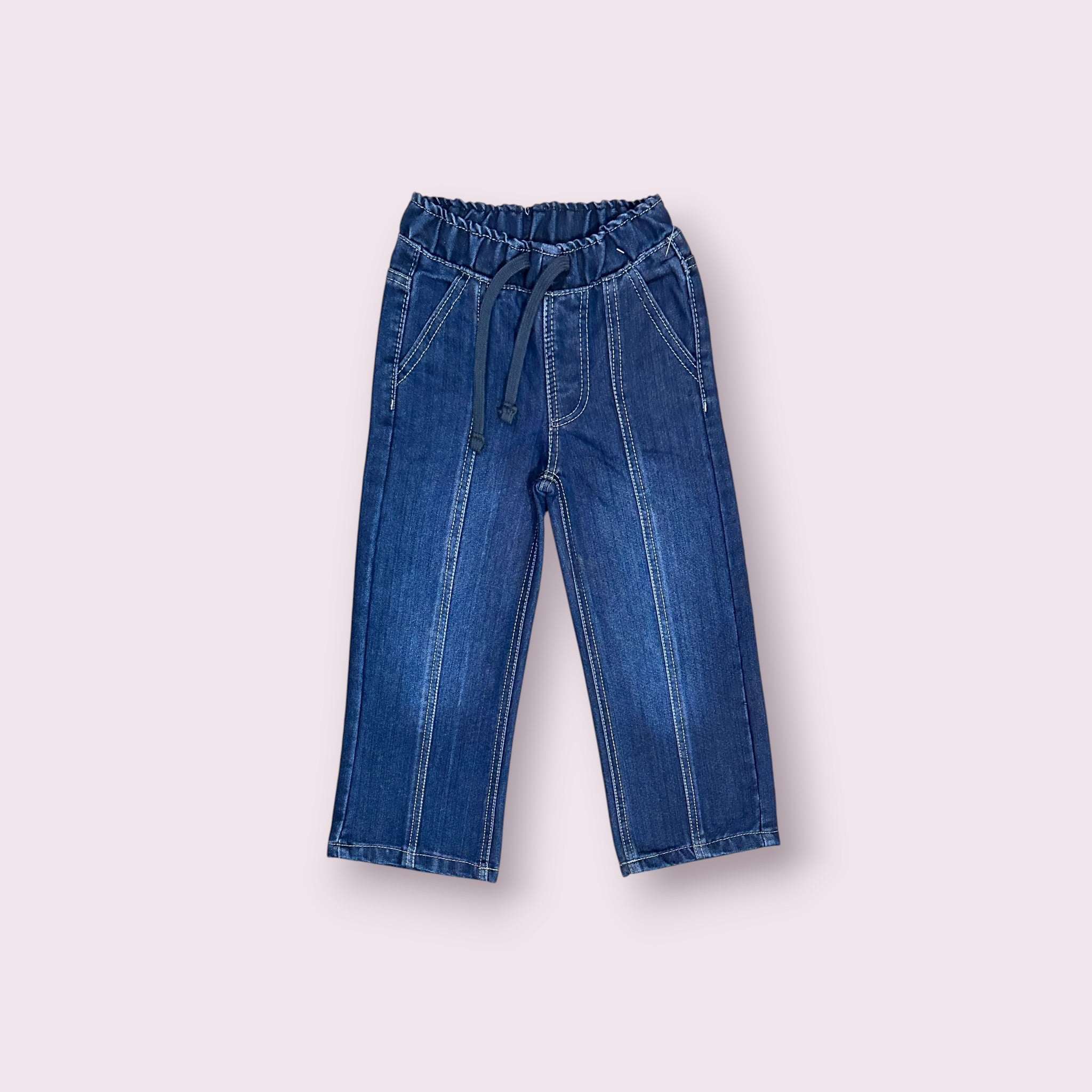 Girls Pant (00340)Clr-Blue-Fabric Jeans
