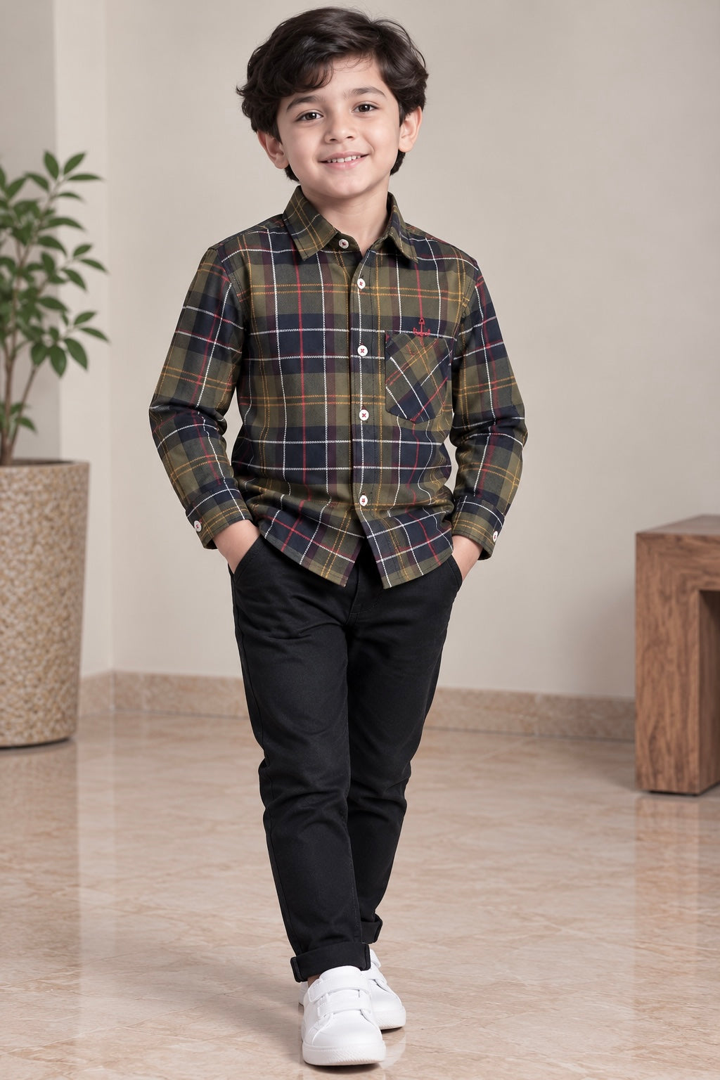 Boy Shirt (00383) Clr-Multi-Fabric Soft Flannel For winters
