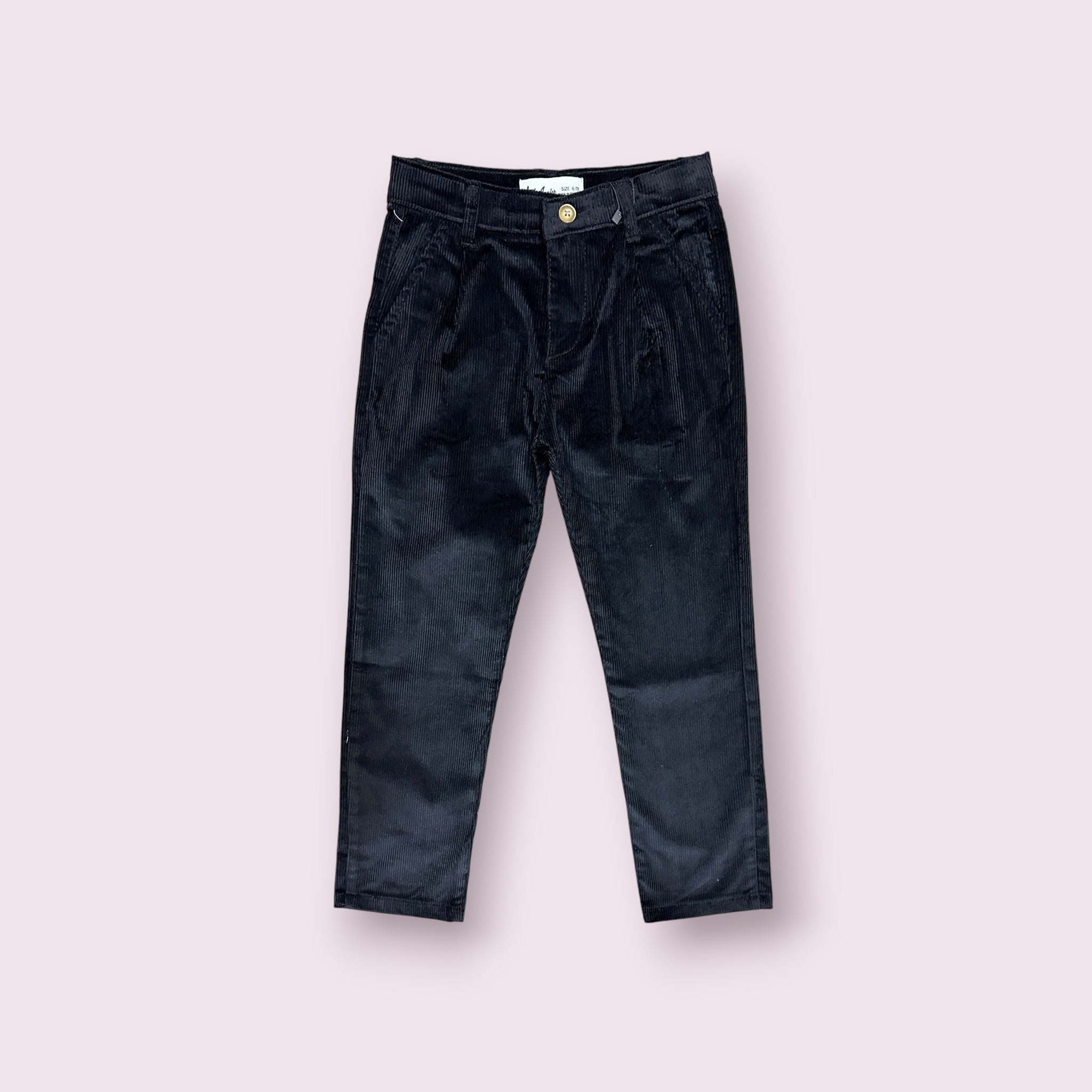 Boys Corduroy Pant(00388)Clr-Black-Fabric Denim Velvet Corduroy