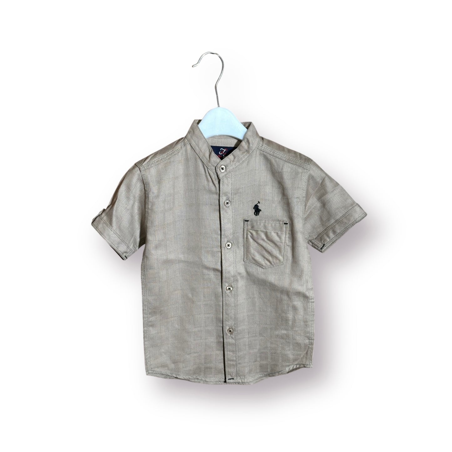 Boys Shirt(00170)Clr-Skin-Fabric Cotton