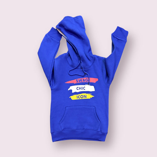 Boy Hoodie(03637) Fabric Warm Fleece-Royal Blue