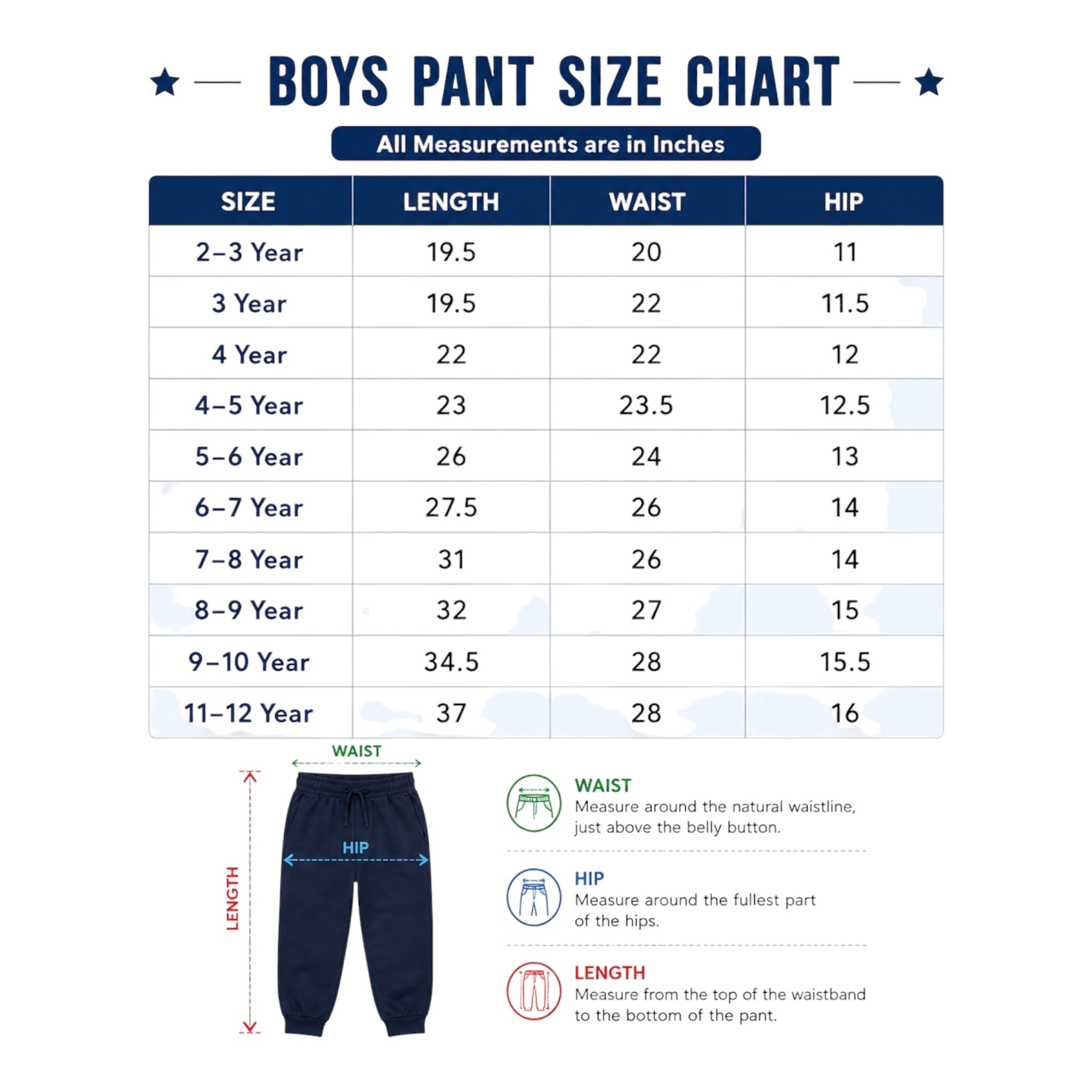 Boys Pant(0030)Clr-Dark Denim Blue-Fabric Denim Jeans