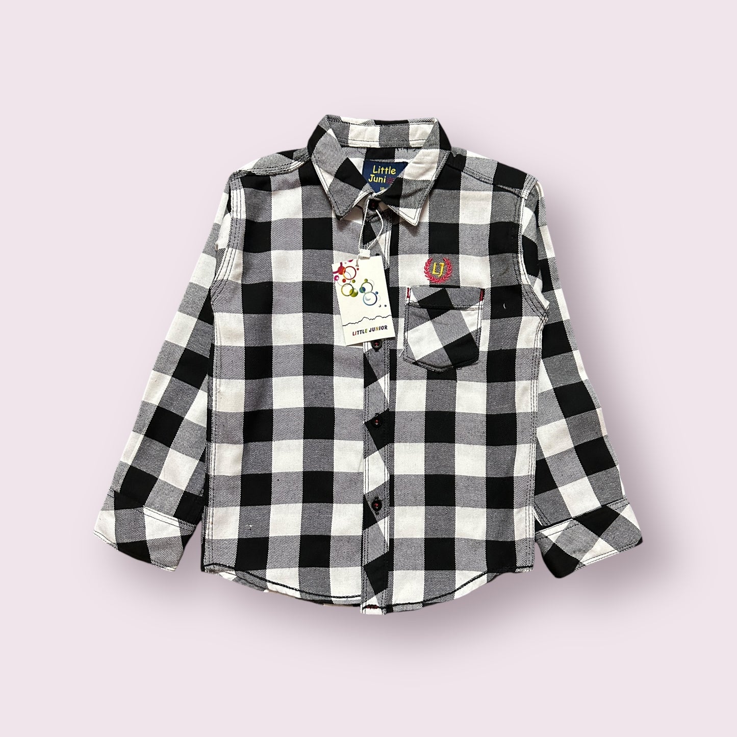 Boy Shirt (03498)Clr-Black Checks