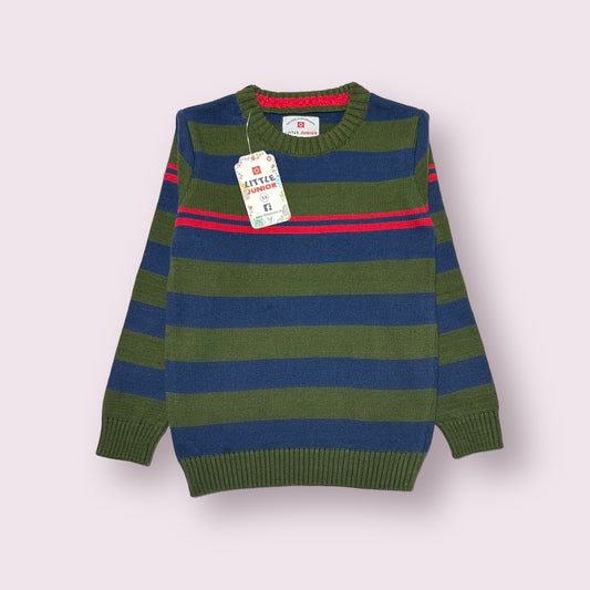 Boy Sweater (03362) Clr-Dark Green And Blue